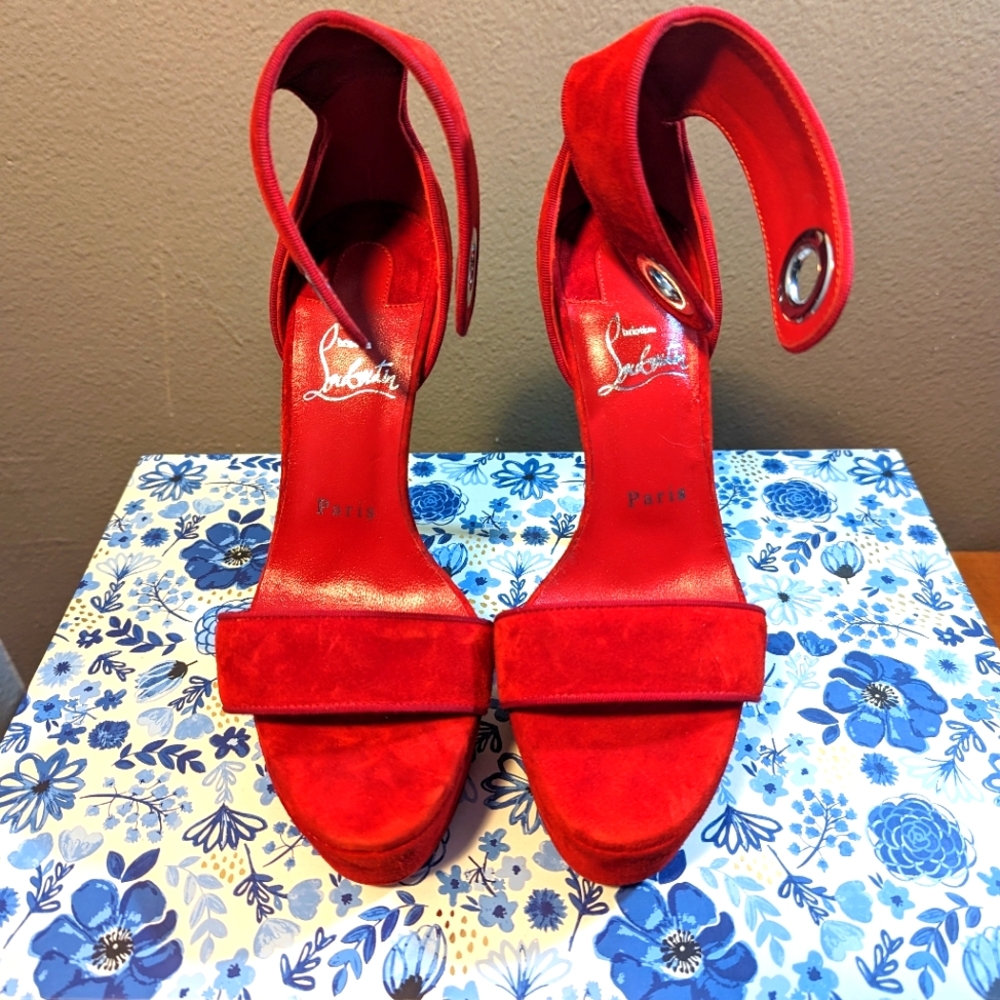 Christian Louboutin Platform Heels:PLEASE READ DESCRIPTION!!